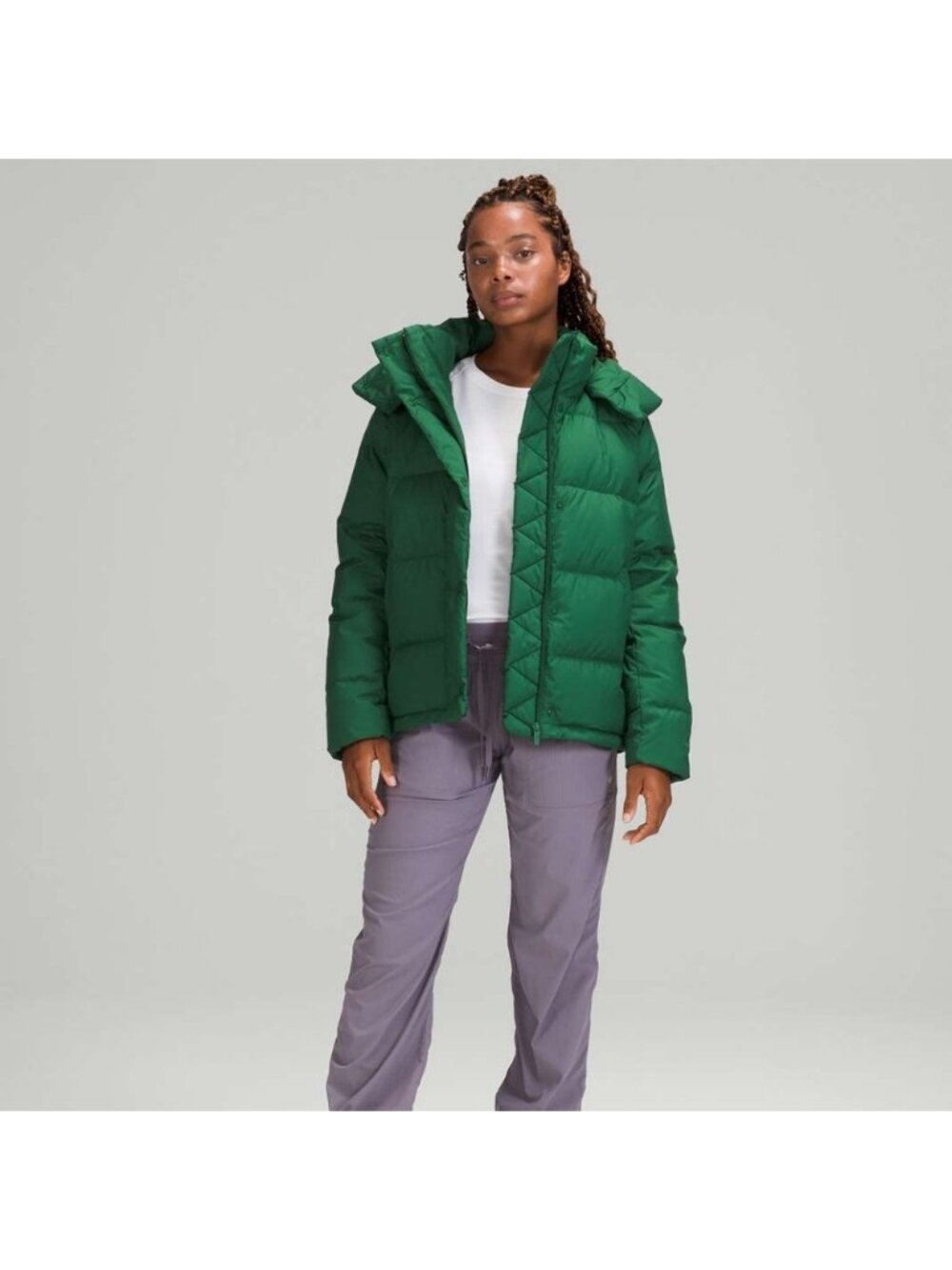Lululemon Wunder Puff Jacket Everglade Green Like New